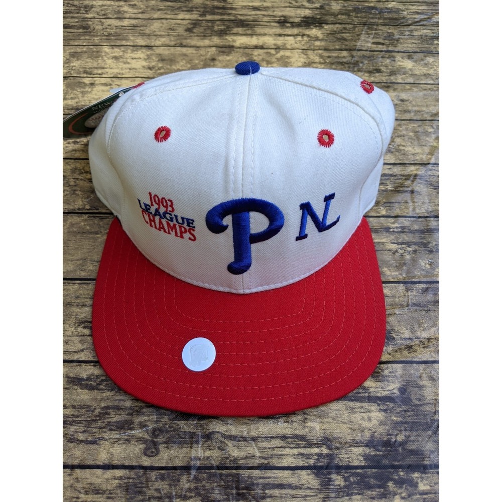 NOS New Vintage 1993 Philadelphia Phillies MLB NL Champions New Era Snapback Hat